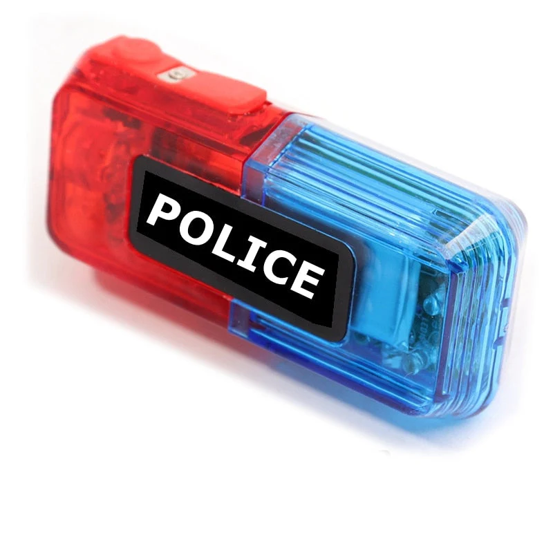 HULIANFU LED Red Blue Multifunction Clip  Flashing Warning Safety Shoulder Police Light  Build-In Battery 500M Invisable - Deanwangkt