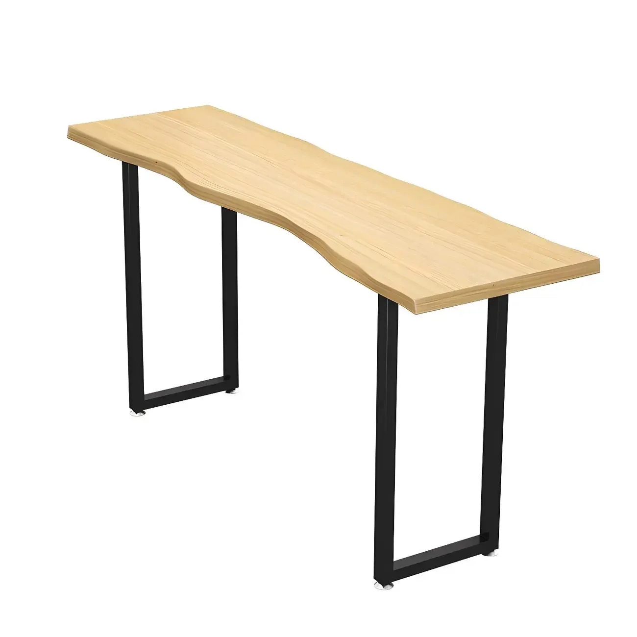 Natural Finish Bar Table Set with Backless Stools