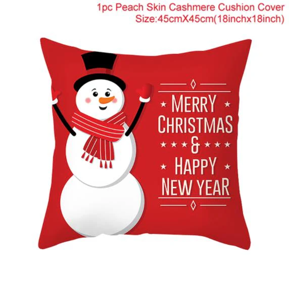 HULIANFU Santa pillowcase Happy New Year 2026  Xmas Gifts  Christmas Decor For Home Merry Christmas Ornament Navidad Natal Xmas Gifts - Deanwangkt