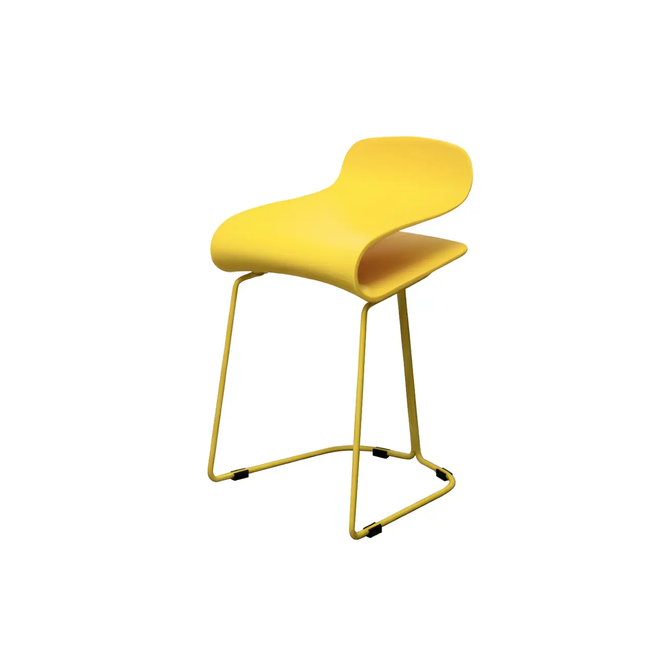 Acrylic Sleek Durable Backless Counter Height Bar Stool