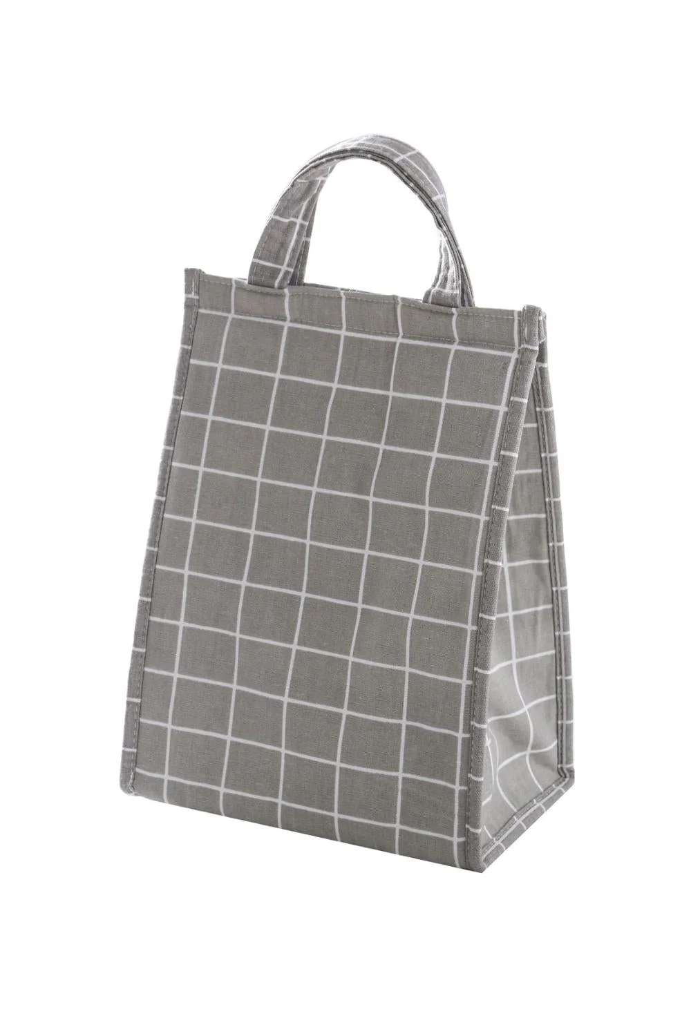 HULIANFU White plaid Cooler Functional Lunch Box Tote Insulated food storage containers Bento box Thermal Food Picnic Lunch Bag For kids - Deanwangkt