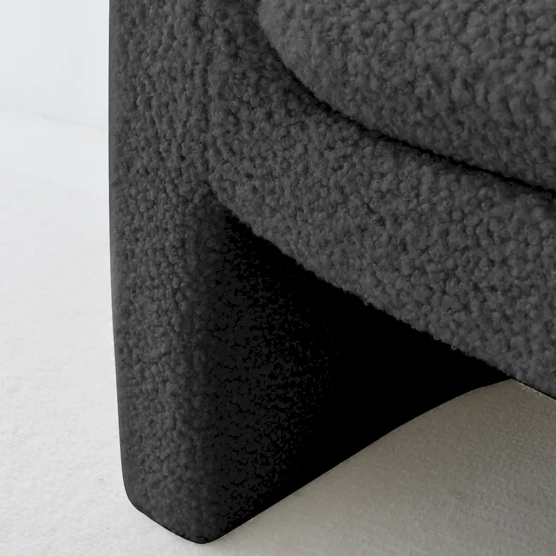 Upholstered Barrel Accent Chair