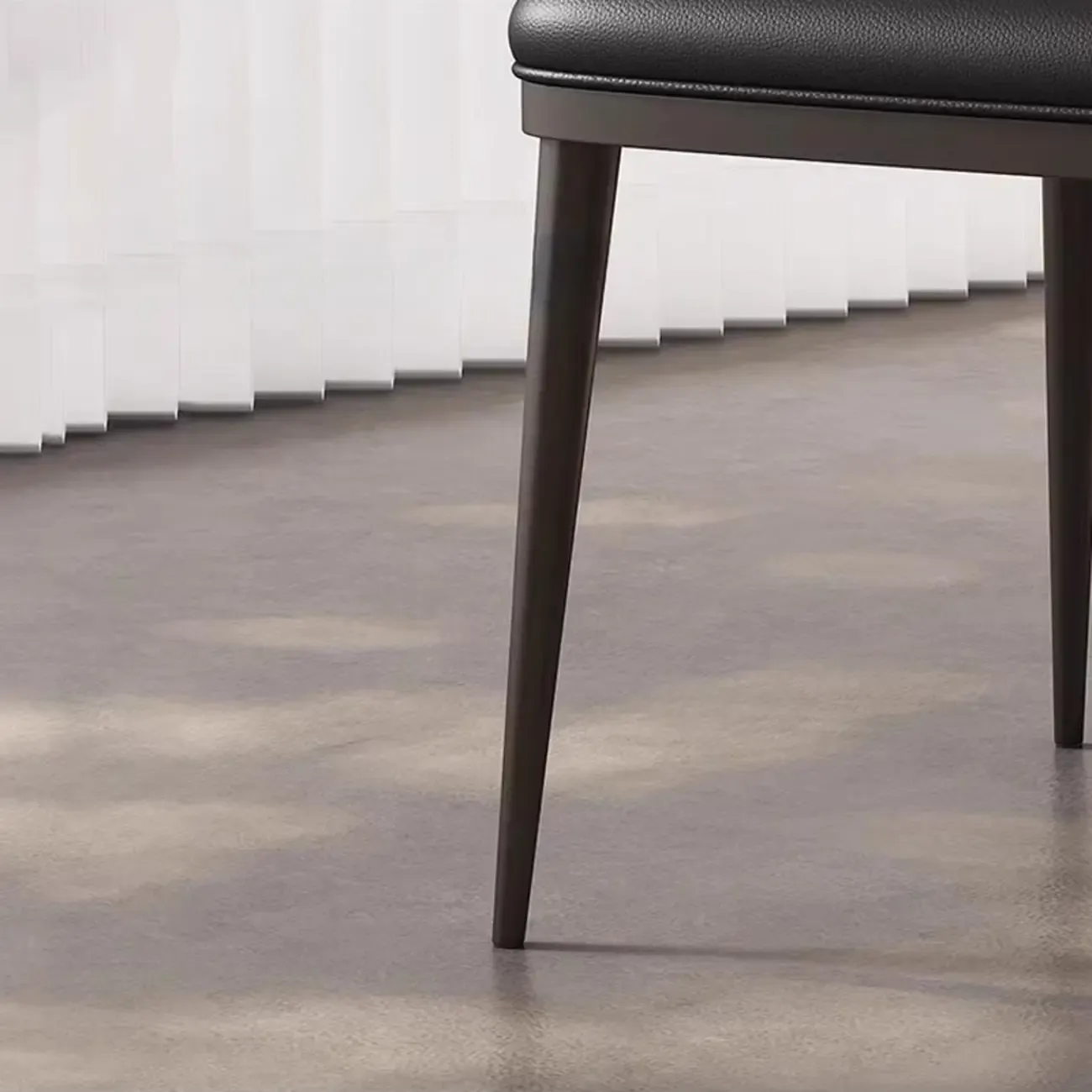 Modern Upholstered Dining Chair Low Back Steel Legs