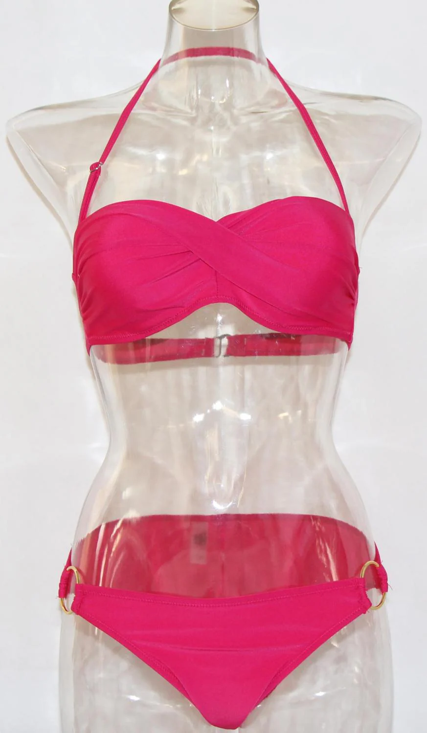 Brazilian Biquinis Women Sexy Push Up Bathing Suits Ring Design Beach Swim Wear Bandeau Strapless Bikini Set Maillot De Bain de - Deanwangkt