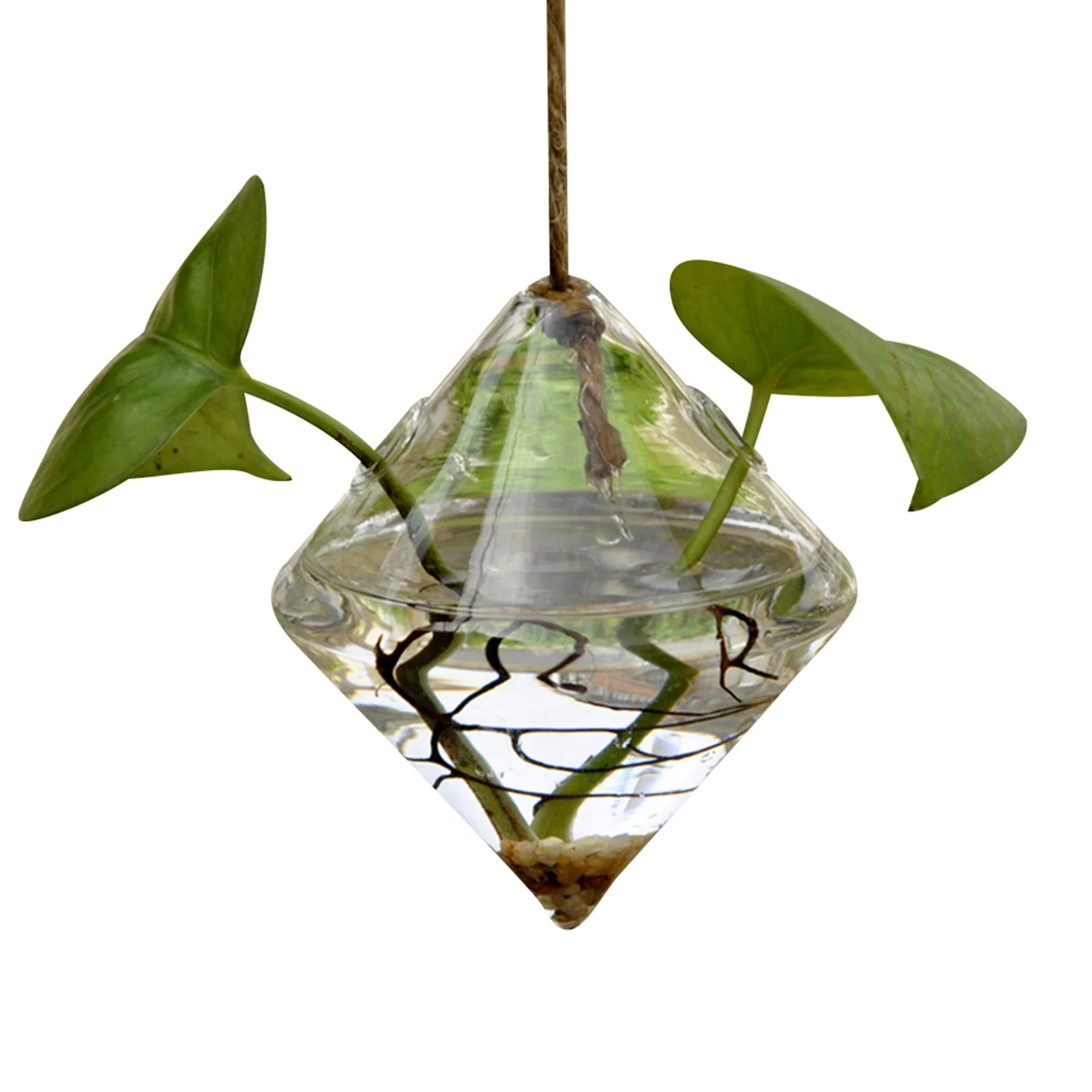 HULIANFU Simple Transparent Glass Small Vase Nordic Decoration Living Room Flower Home Vases For Flowers Aromatherapy Bottle - Deanwangkt