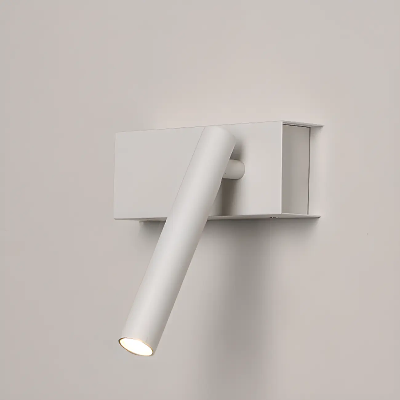 Sleek Adjustable Metal LED Wall Sconce with Acrylic Shade
