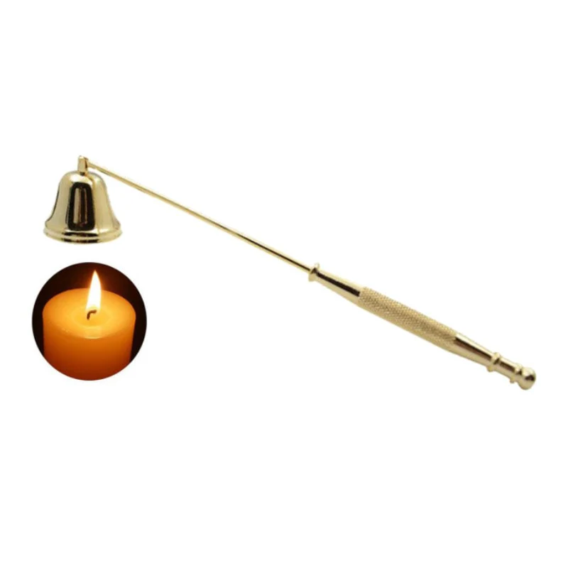 HULIANFU Wick Trimmer Stainless Steel Candle Cutter Oil Lamp Trim Scissors Candle Extinguisher Horn Shape Candle Cover Tool  Accessories - Deanwangkt