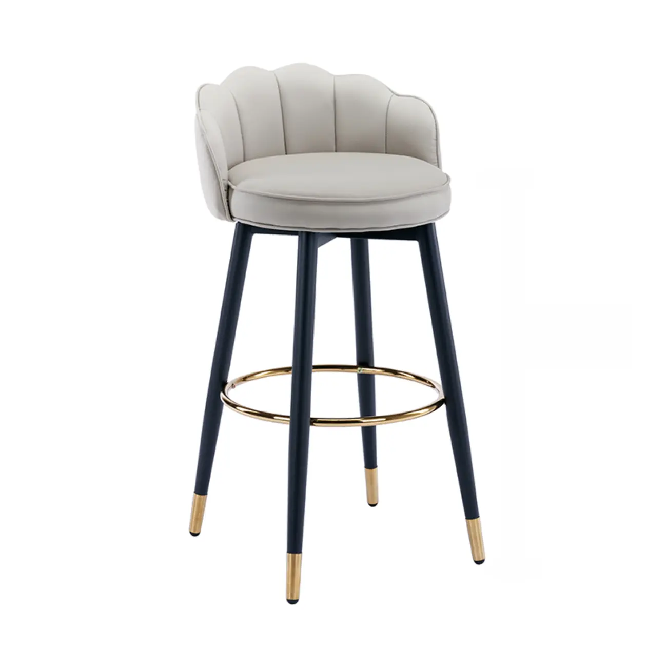360¡ã Swivel Leather Bar Stool Counter Height