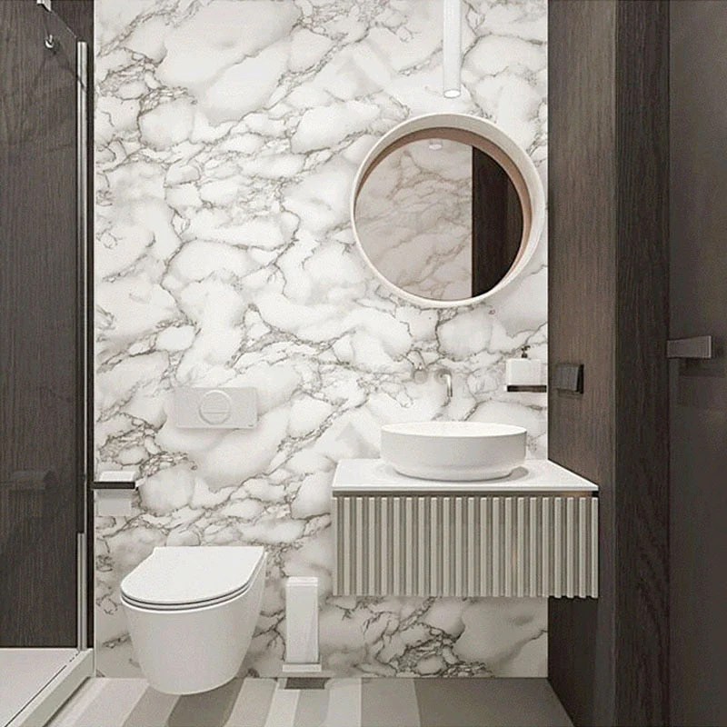 HULIANFU 「Elvesmall」Marble Wallpaper Rolls for Kitchen Furniture Refurbish Room Decor Wall Decorative Vinyl Self Adhesive Wall Stickers Home Decor - Deanwangkt