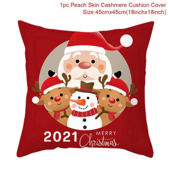 HULIANFU Santa pillowcase Happy New Year 2026  Xmas Gifts  Christmas Decor For Home Merry Christmas Ornament Navidad Natal Xmas Gifts - Deanwangkt