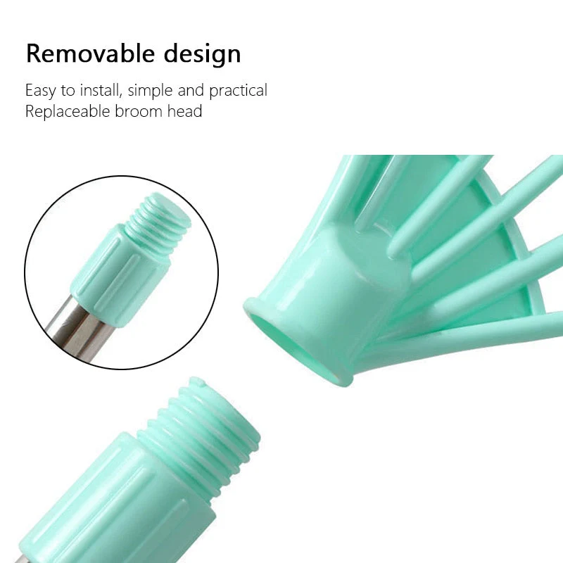 HULIANFU Magic Broom Rubber Hand Push Sweeper Floor Wiper Squeegee for Floor Cleaning Floor Squeegee Sweeping Brush Pet Hair Broom - Deanwangkt