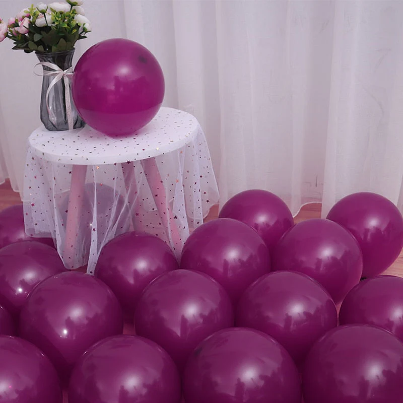 HULIANFU Latex Balloons 10 inch Large Helium Party Balloons for Wedding Birthday Party Supplies Ceremony Decorations 30/50/100 pcs - Deanwangkt