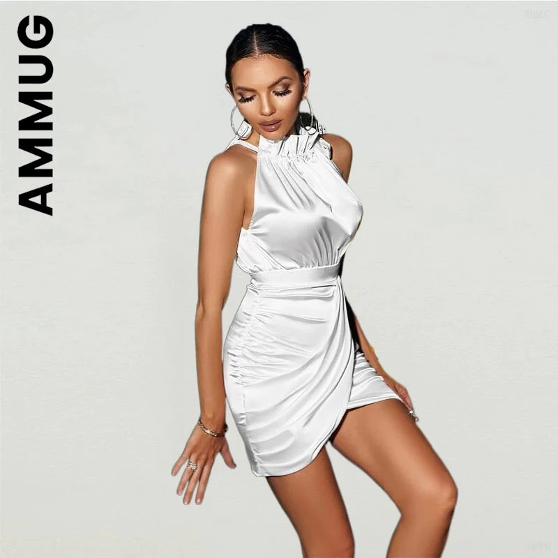 hulianfu Women Fashion Dress sleeveless sexy mini dresses Style Harajuku Dresses Stylish Soft Sexy Dress Vestidos Women Clothing - Deanwangkt