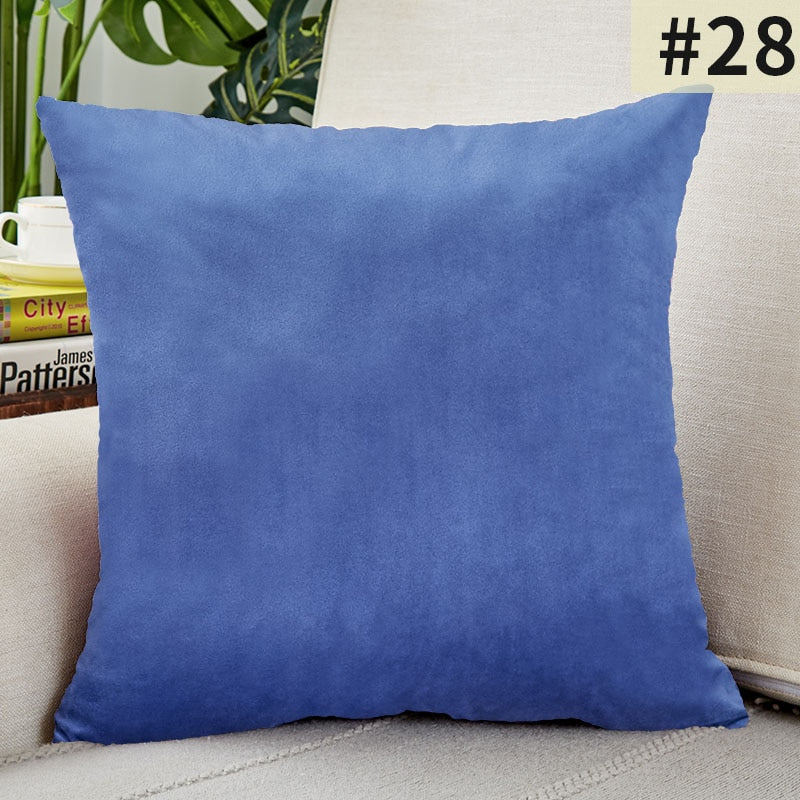 HULIANFU Super Soft Cushion Cover Velvet Pillow Cover For Sofa Living Room Housse De Coussin 30x50cm Decorative Pillows Nordic Decoration - Deanwangkt