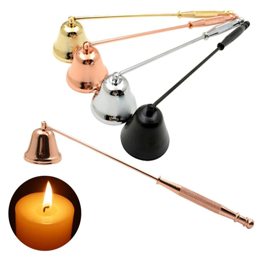 HULIANFU Vintage Metal Bell Shape Candle Snuffer Long Handle Banquet Extinguisher Candle Extinguisher Candle Wedding Home Accessories - Deanwangkt