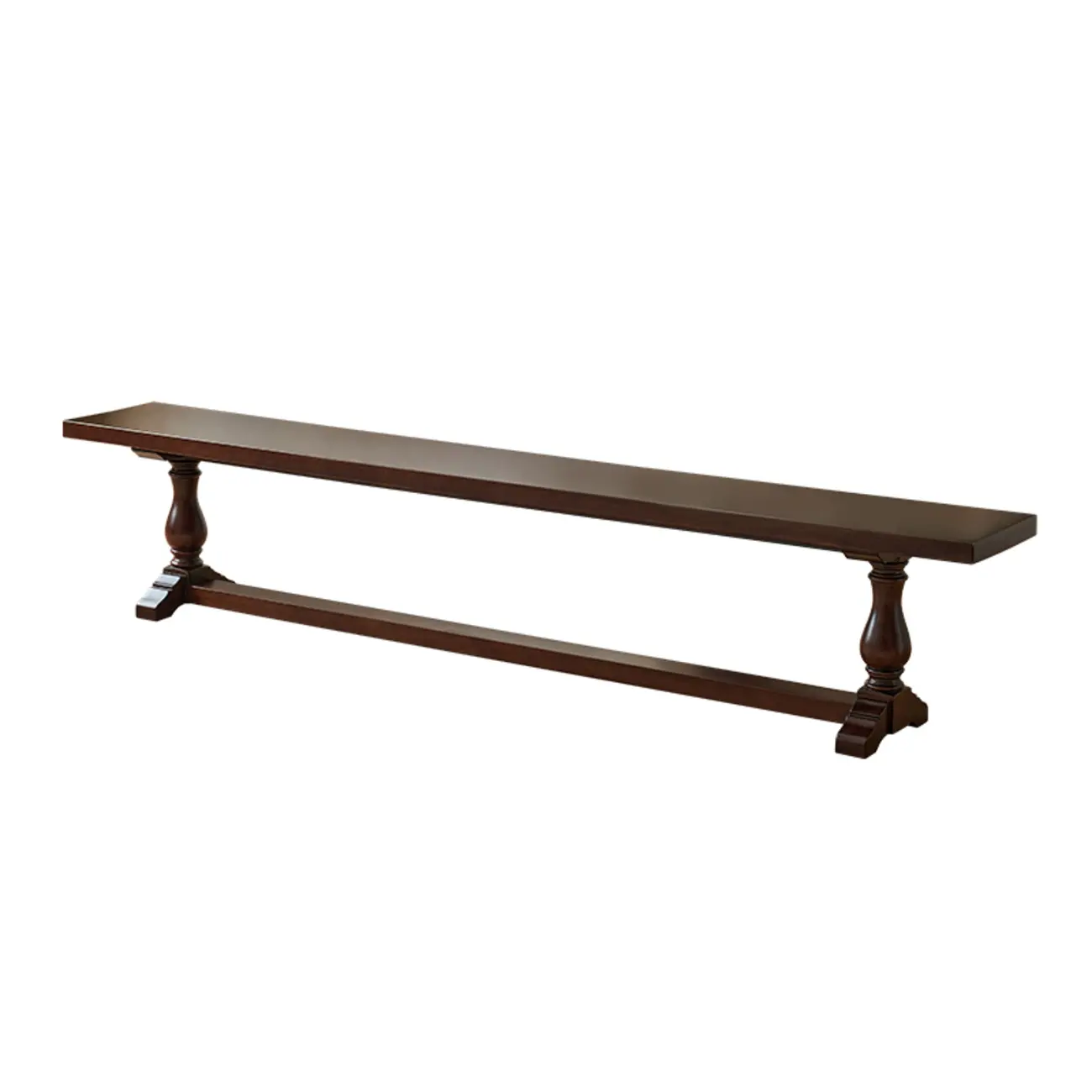 Modern Solid Wood Brown Living Room Bench