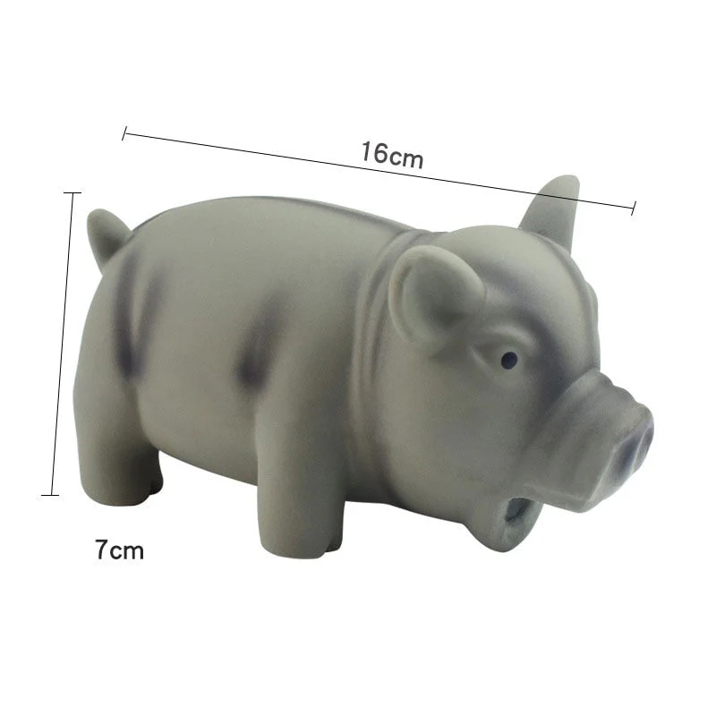 HULIANFU Pets Dog Toys Screaming Chicken Squeeze Sound Toy Rubber Pig Duck Squeaky Chew Bite Resistant Toy Puppy Training Interactive - Deanwangkt
