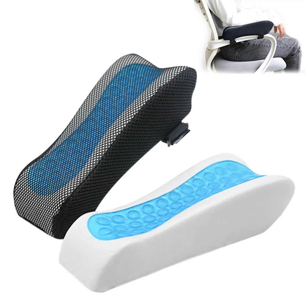 HULIANFU Memory Foam Armrest Pad Elbow Pillow For Computer Desk Chair Cushion Pad For Office Chair Forearm Pressure Relief Arm Rest Cover - Deanwangkt