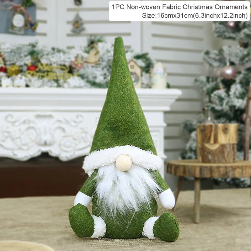 HULIANFU Santa Claus Christmas Doll Merry Christmas Decorations for Home Elk Christmas Ornaments Xmas Tree Decor  Navidad Natal Gifts - Deanwangkt