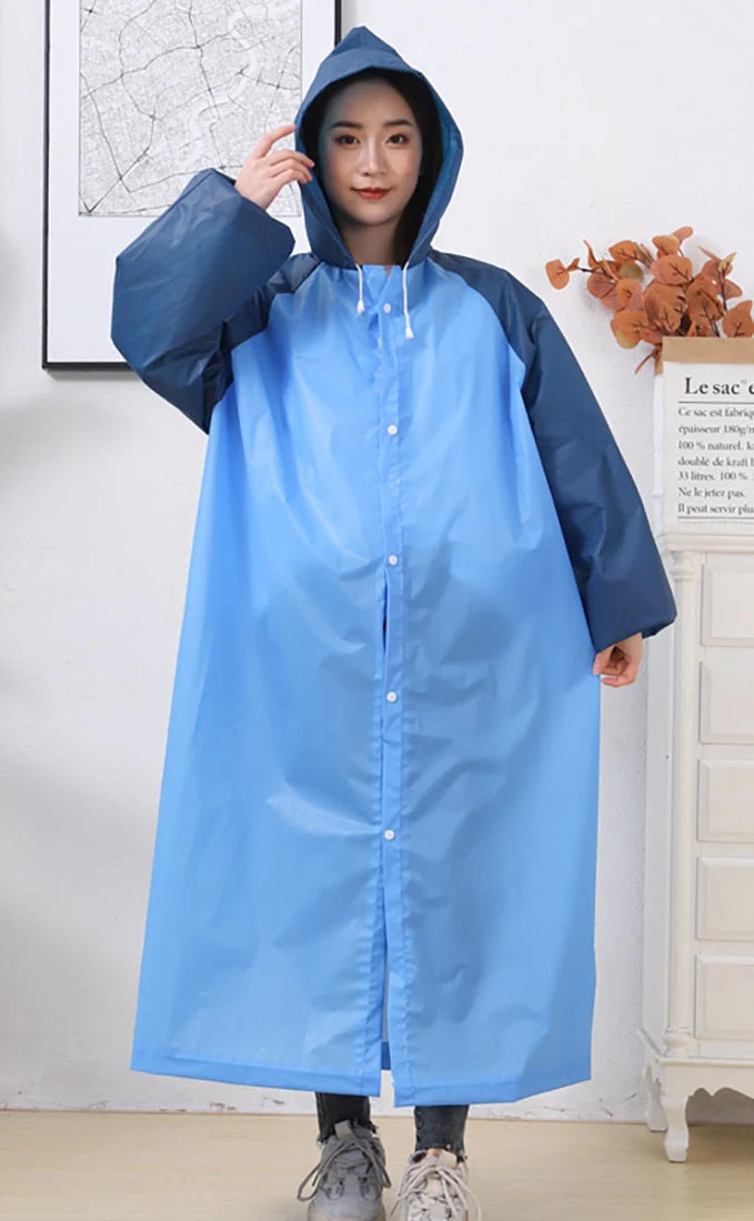 HULIANFU Reusable Thicken Women Men Rain Coat Waterproof Jacket Poncho Cloak Hood Hoodie Suit Raincoat For Tourism Fishing Cycling Hiking - Deanwangkt