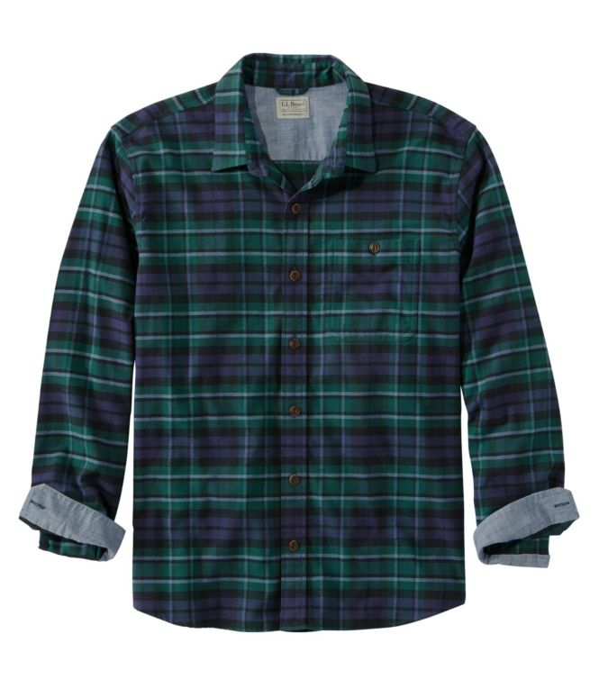 Men's BeanFlex? All-Season Flannel Shirt, Traditional Untucked Fit, Long-Sleeve