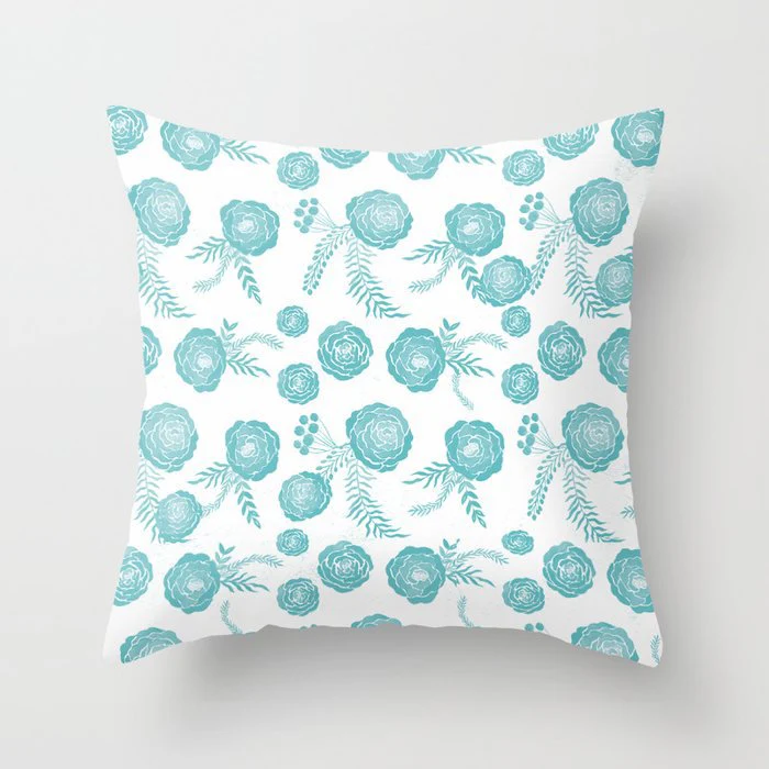 HULIANFU Super Hot Hipster Light Blue Green Mint Cushion Cases Modern Geometry Print Boho Decorative Pillowcase Sofa Couch Throw Pillows - Deanwangkt