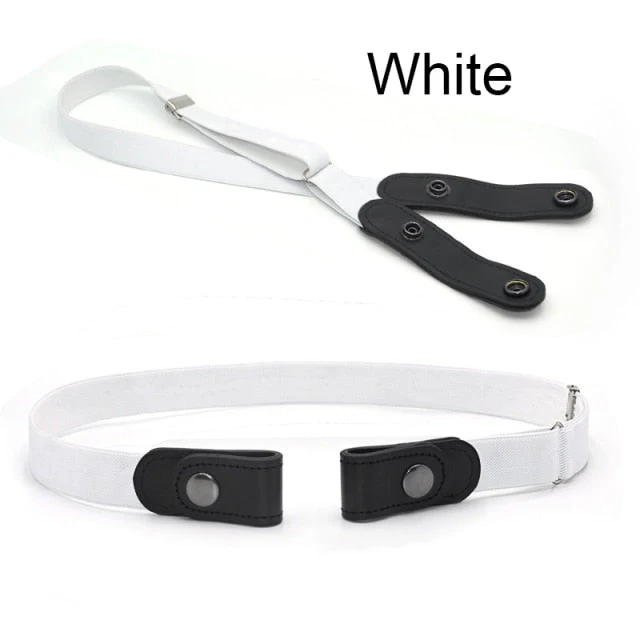 No Buckle Stretch Belt Buckless Belt Invisible Elastic Waist Belt Unisex for Jeans Pants, For Women Men - Deanwangkt