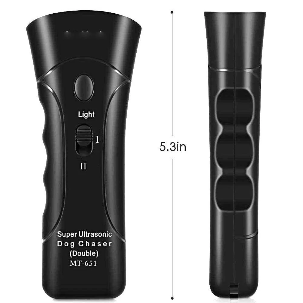 HULIANFU Pet Dog Repeller Anti Barking Stop Bark Training Device Trainer LED Ultrasonic Anti Barking Ultrasonic Without Battery - Deanwangkt