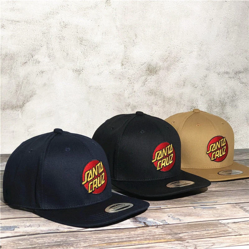 HULIANFU Santa cruz Baseball Caps for men Sun Hat women  Independent Peaked Hip hop Flip Skateboard Snapback Adjustable Casual Outdoor - Deanwangkt