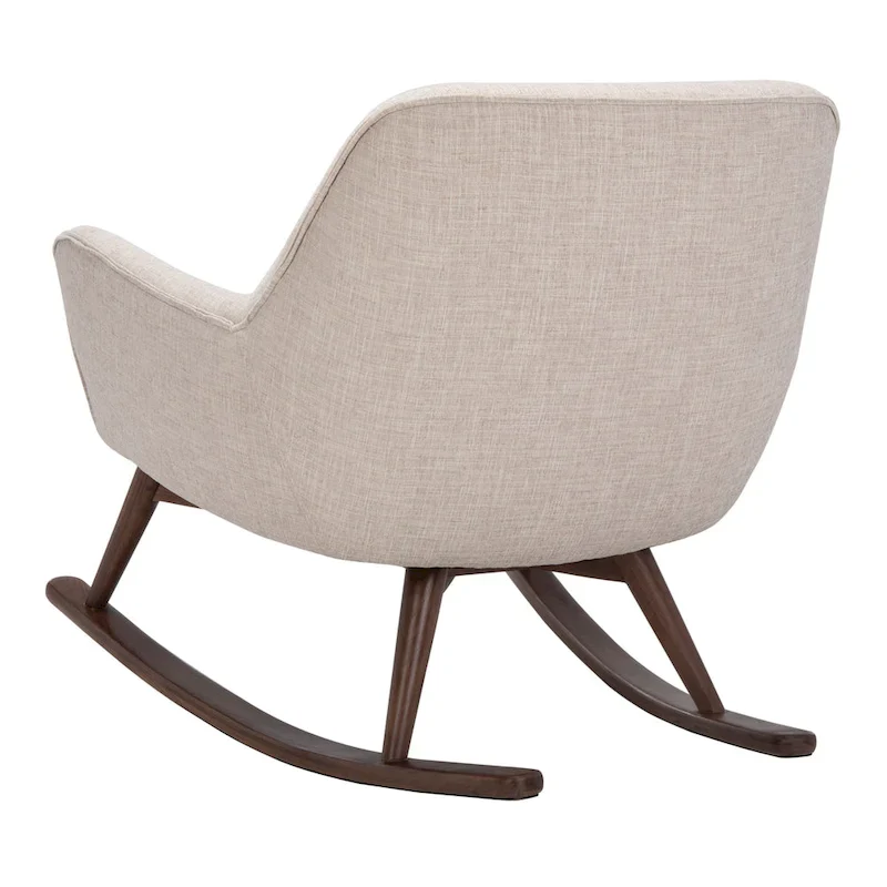 SAFAVIEH Couture Breeda Mid-Century Rocking Chair - 32Wx37Dx32H
