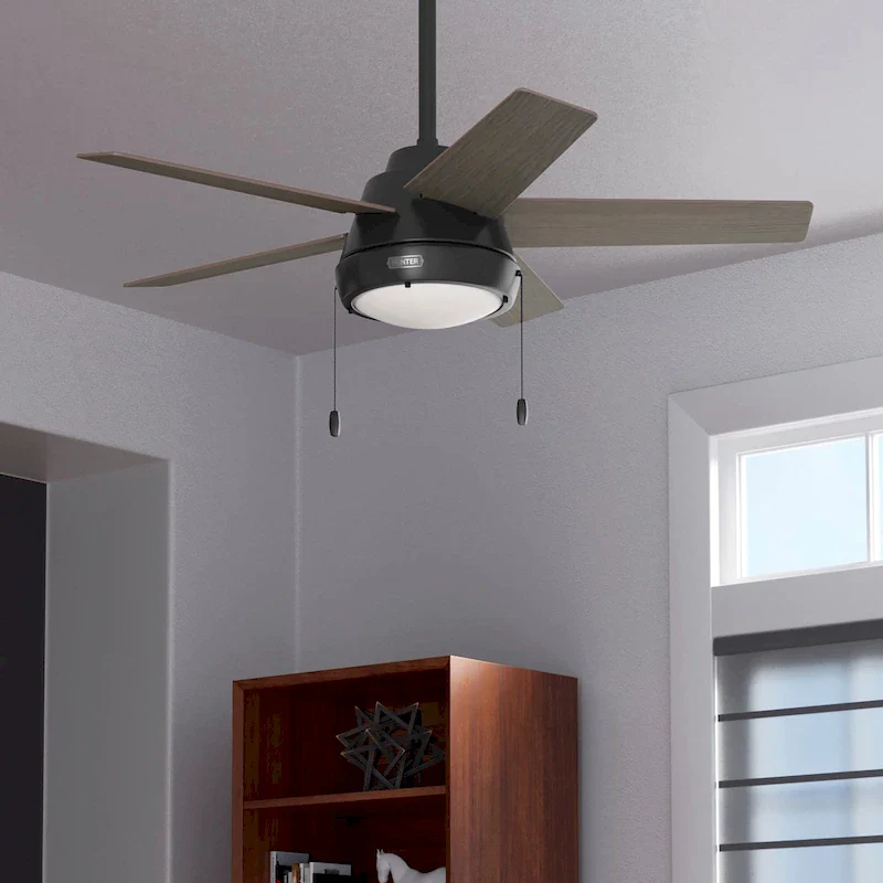Hunter 44  Burroughs Ceiling Fan with LED Light, Pull Chain
