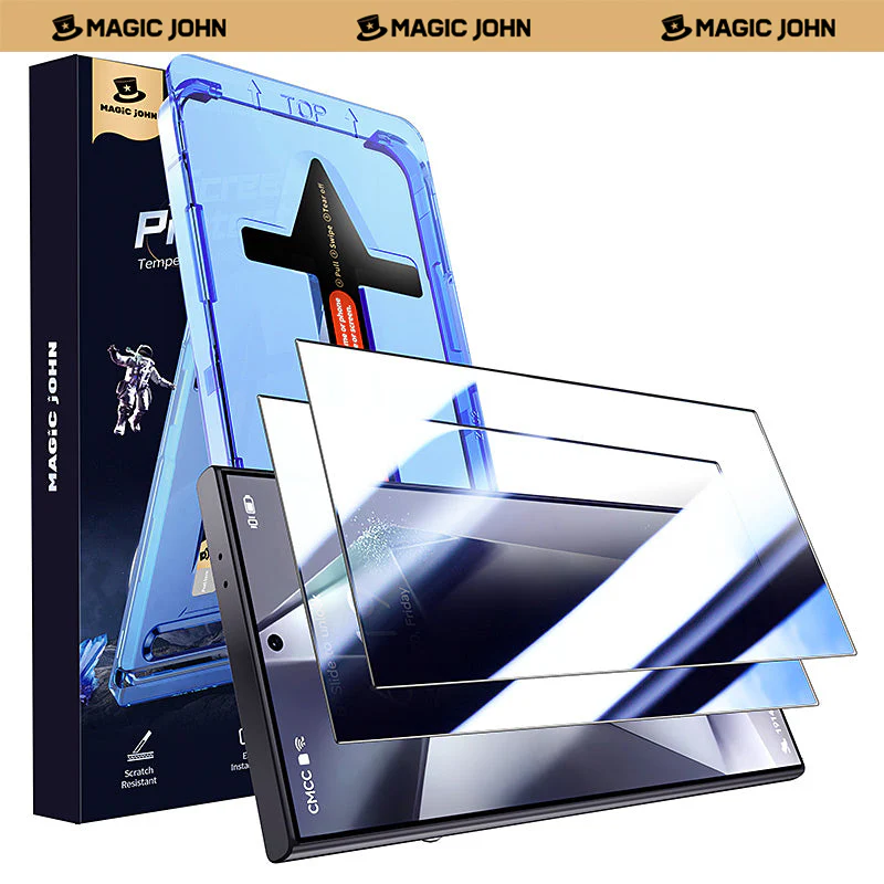 MAGIC JOHN 2nd Generation Samsung Screen Protector - Dust Free Without Bubbles