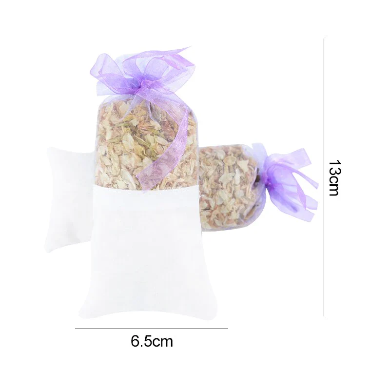 HULIANFU Natural Dried Flowers Sachet Bag Rose Jasmine Rosemary Lavender Bud Dry Flower Household Wardrobe Aromatherapy Car Air Freshener - Deanwangkt