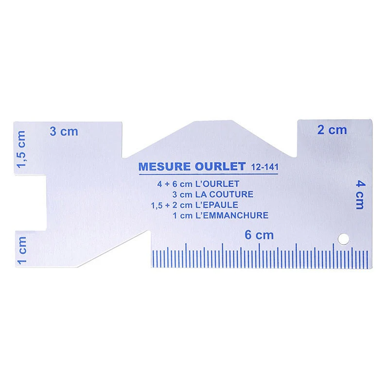 HULIANFU Precision Seam Measuring Gauge Metal Quilting Tailor Ruler Template Sewing Ruler For DIY Patchwork Quilting Craft Accessories - Deanwangkt