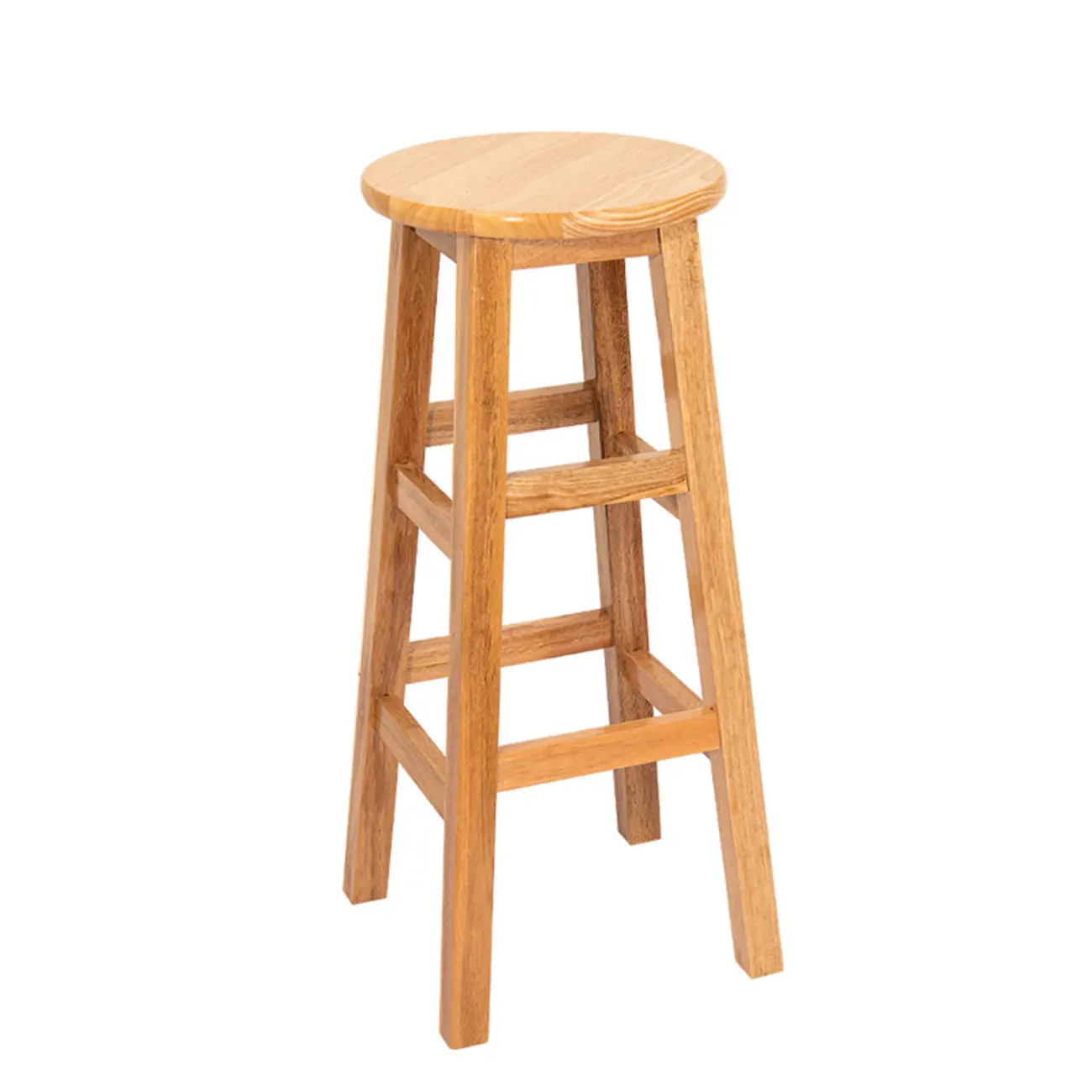 Counter Height Modern Wood Backless Bar Stools