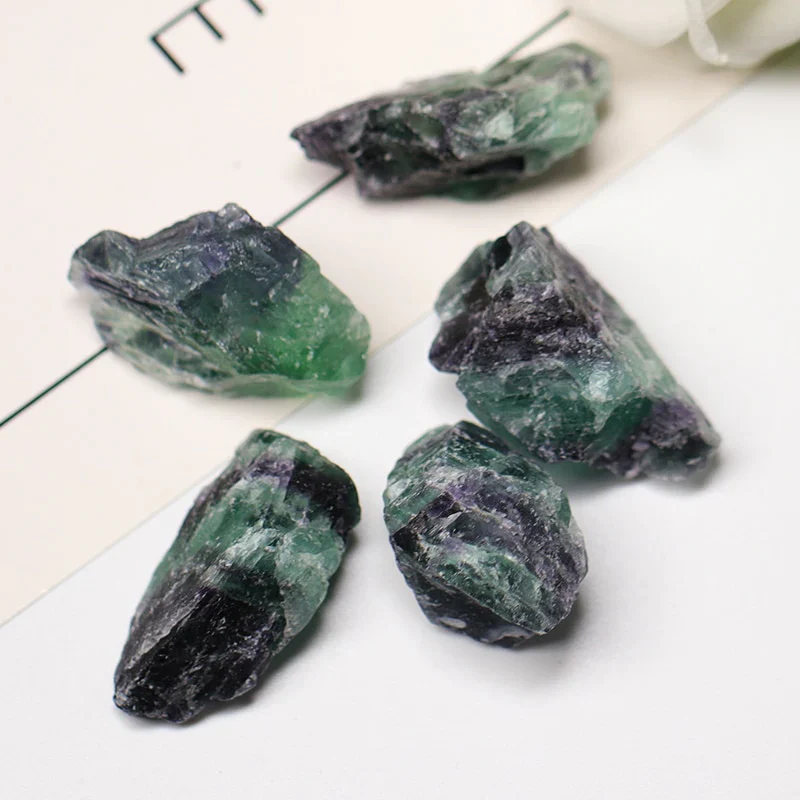 HULIANFU Natural Crystal Quartz Coarse Mineral Specimen, Rose Crystal, Irregular Shape, Rough Rock, Reiki Healing Stone Home Decoration - Deanwangkt