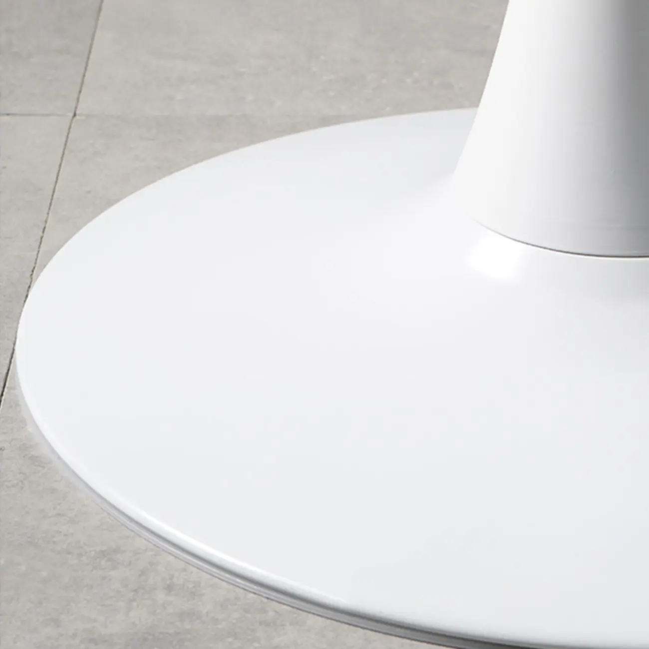 Modern Grey Wooden Round Tulip Base Bar Tables