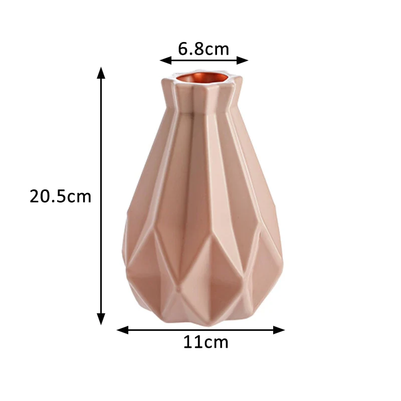 HULIANFU Modern vases decoration home Nordic Style Flower Arrangement Living Room Origami flower pot for interior - Deanwangkt