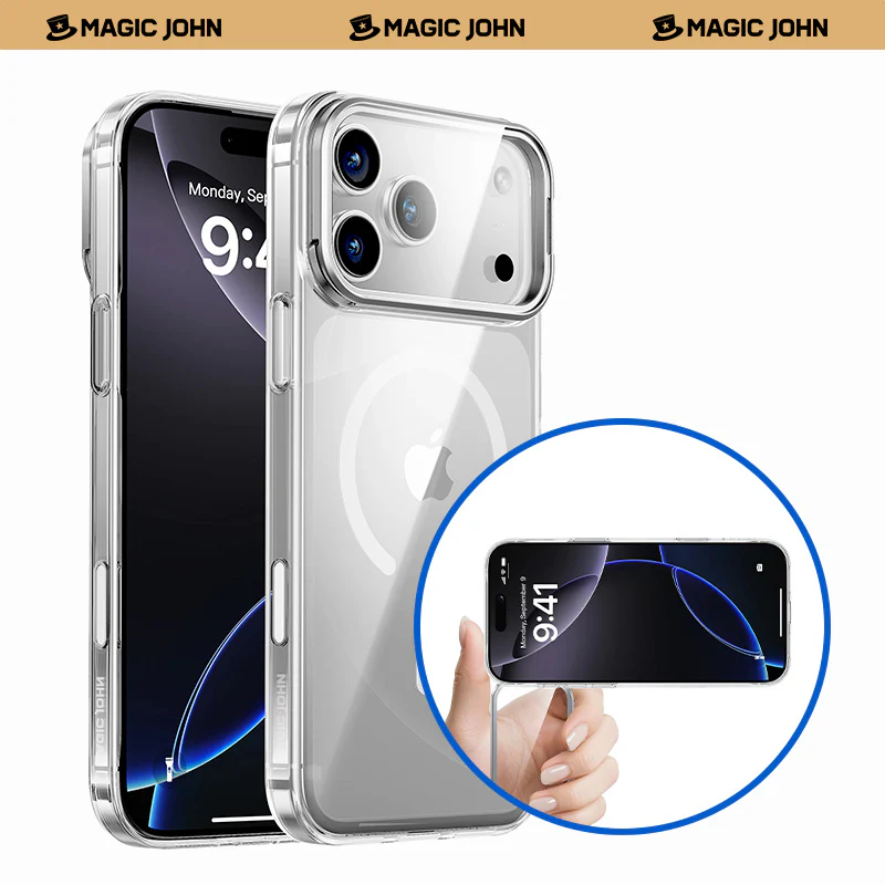 MAGIC JOHN Camera Lens Adjustable Camera Protection Stand iPhone Case