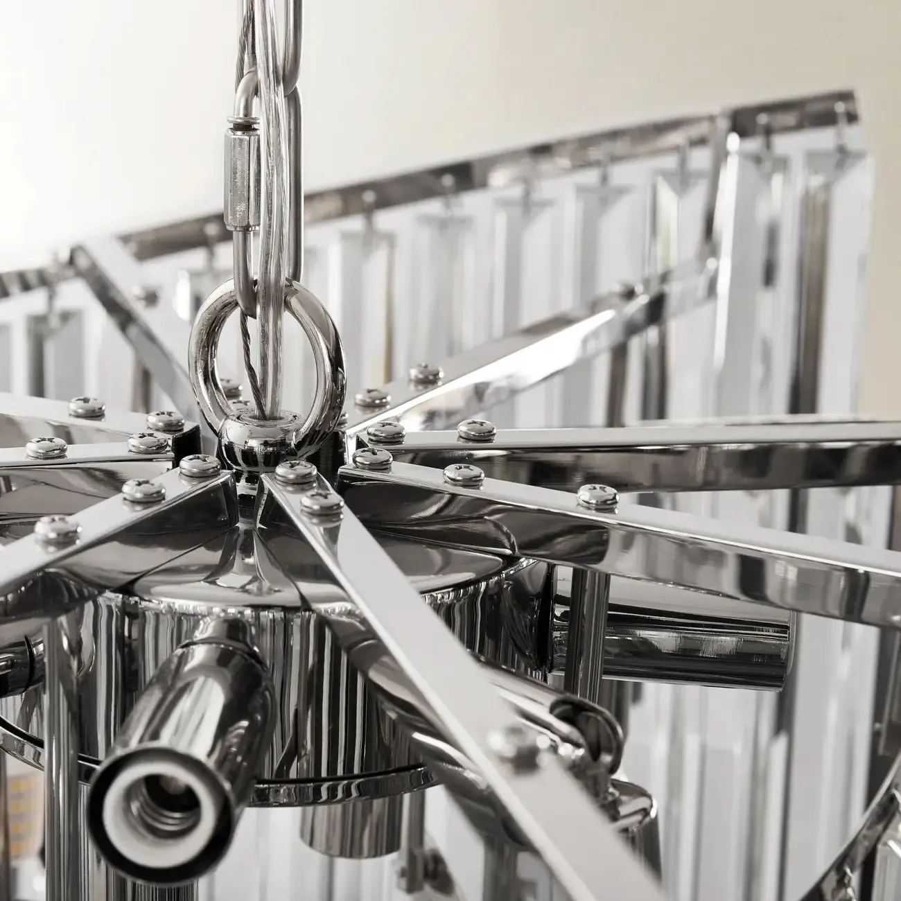 Modern Luxury Spiral-Shaped Clear Crystal Chandelier