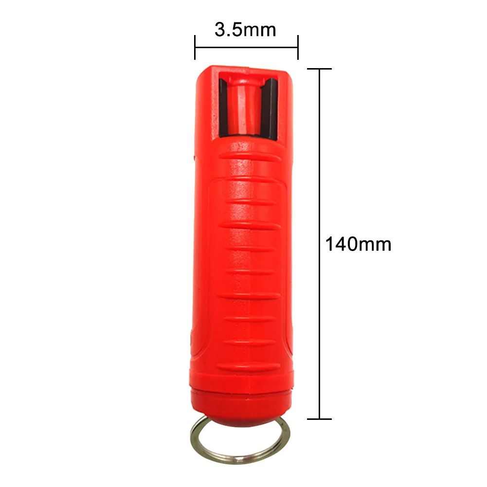 HULIANFU Portable Pepper Spray Tank Bottle Emergency Empty Box Spray Shell With Key Ring Keychain Self-defense Outdoor Camping Supplies - Deanwangkt
