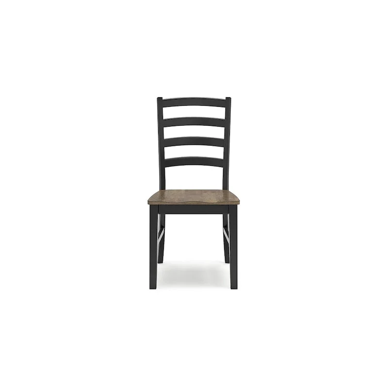 Signature Design by Ashley Wildenauer Brown/Black Dining Chair - 19 W x 23.25 D x 39 H