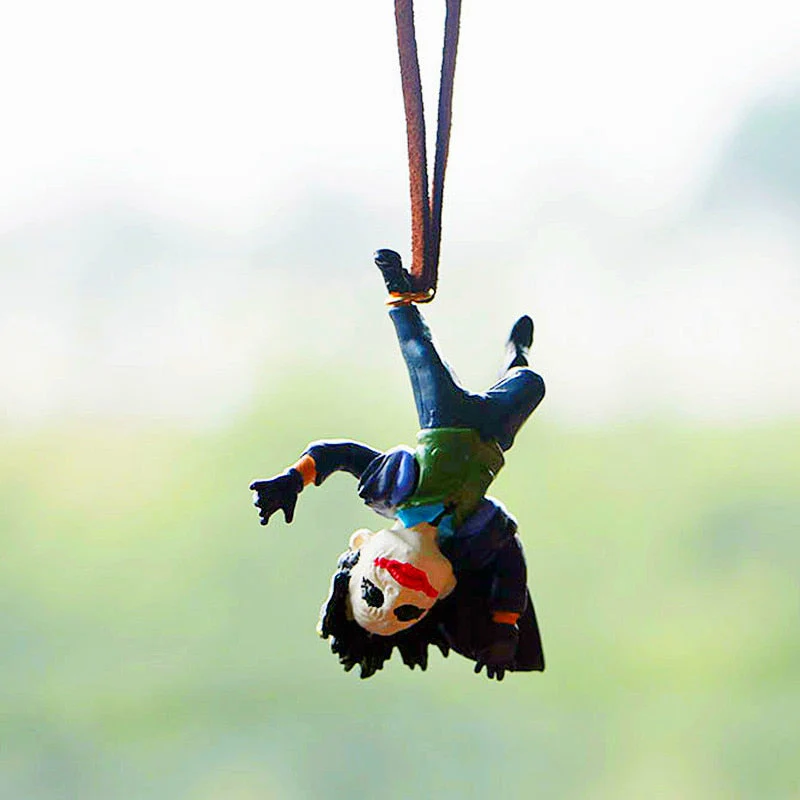 HULIANFU Upside Down Joker Model Car Rearview Mirror Pendant The Joker Doll Car Accessories Interior Aroma Ornament Auto Air Vent Clip - Deanwangkt