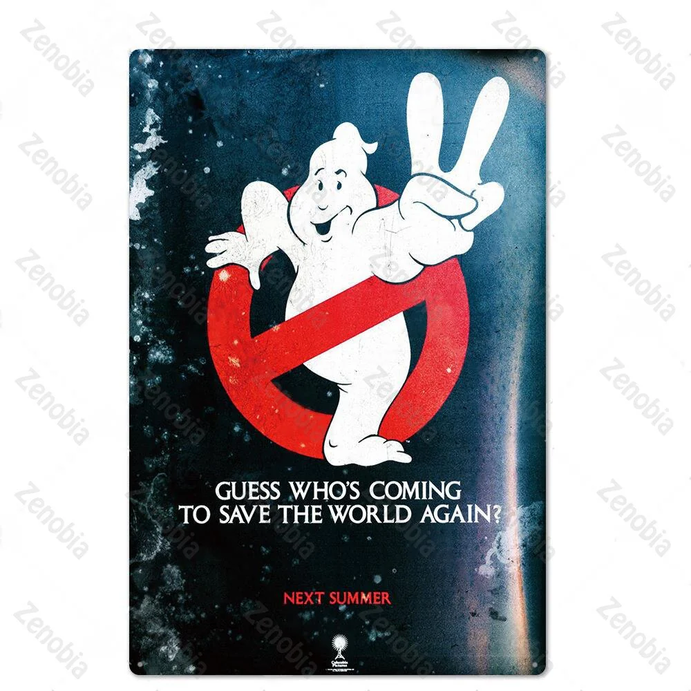 HULIANFU Vintage Horror Movies Metal Poster Wall Art Stickers for Pub Bar Club Home Wall Room Decoration Retro Mtal Sign Plaque Tin Plate - Deanwangkt