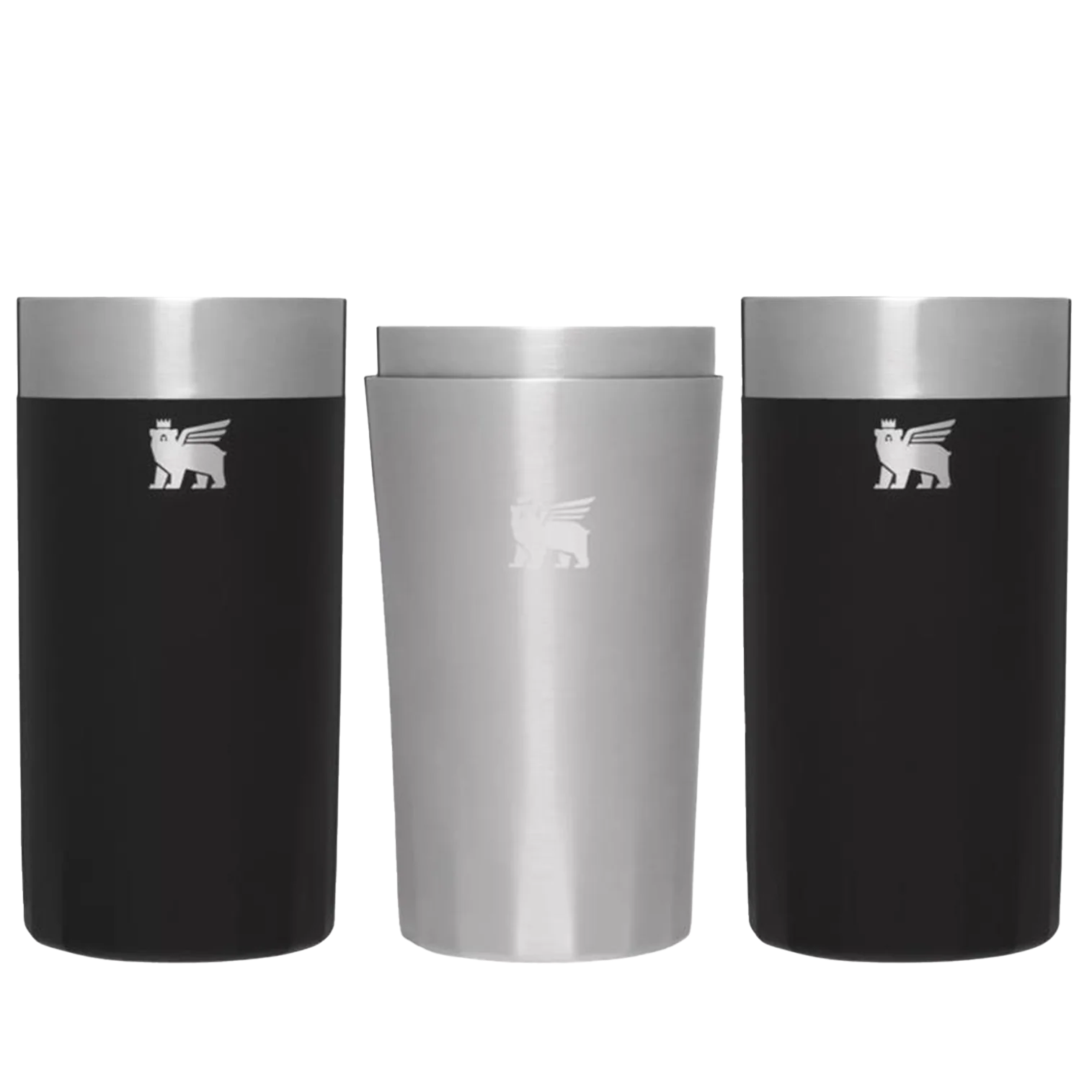 Lifted Spirits Prismatic™ Highball Glass + Craft Cocktail Shaker Set | 12 OZ