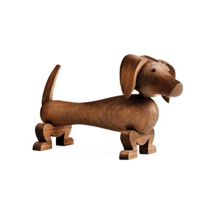 Kay Bojesen Dog, Walnut - H: 4.3