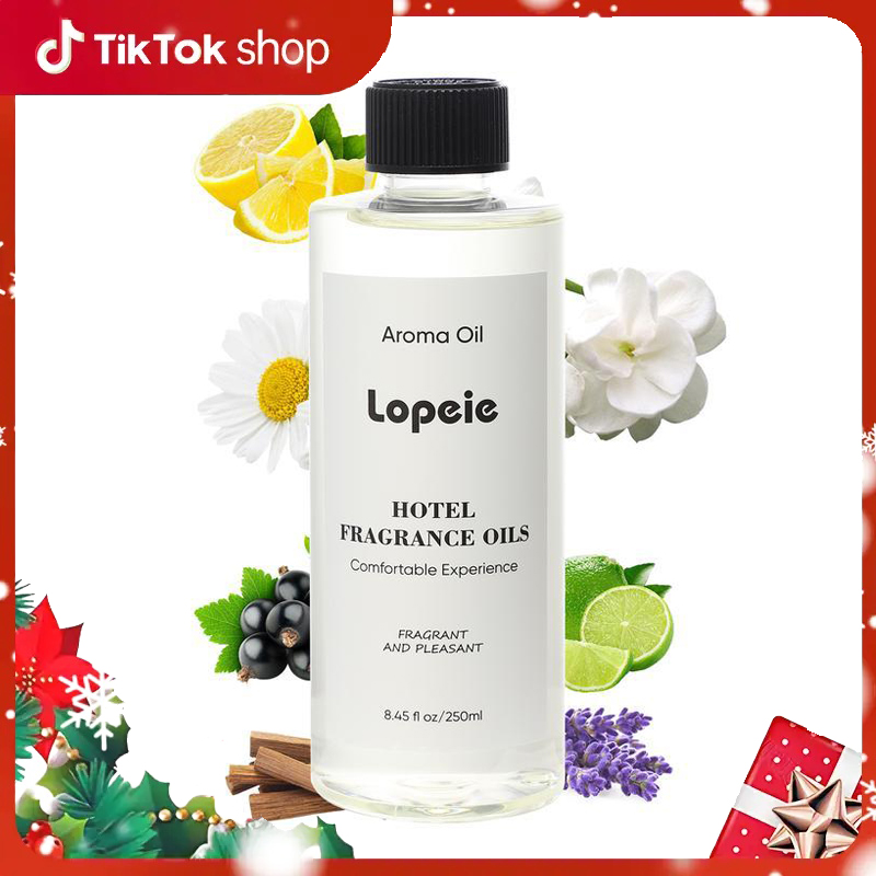 Lopeie Hotel Diffuser Oil Refill Inspired by The Ritz-Carlton Hotel - 250 ml 8.45 fl oz -Aromatherapy Essential Oil- Lemon, Lavender & Wood Notes- Ideal for Ultrasonic and Waterless Diffusers Pleasant Fragrant