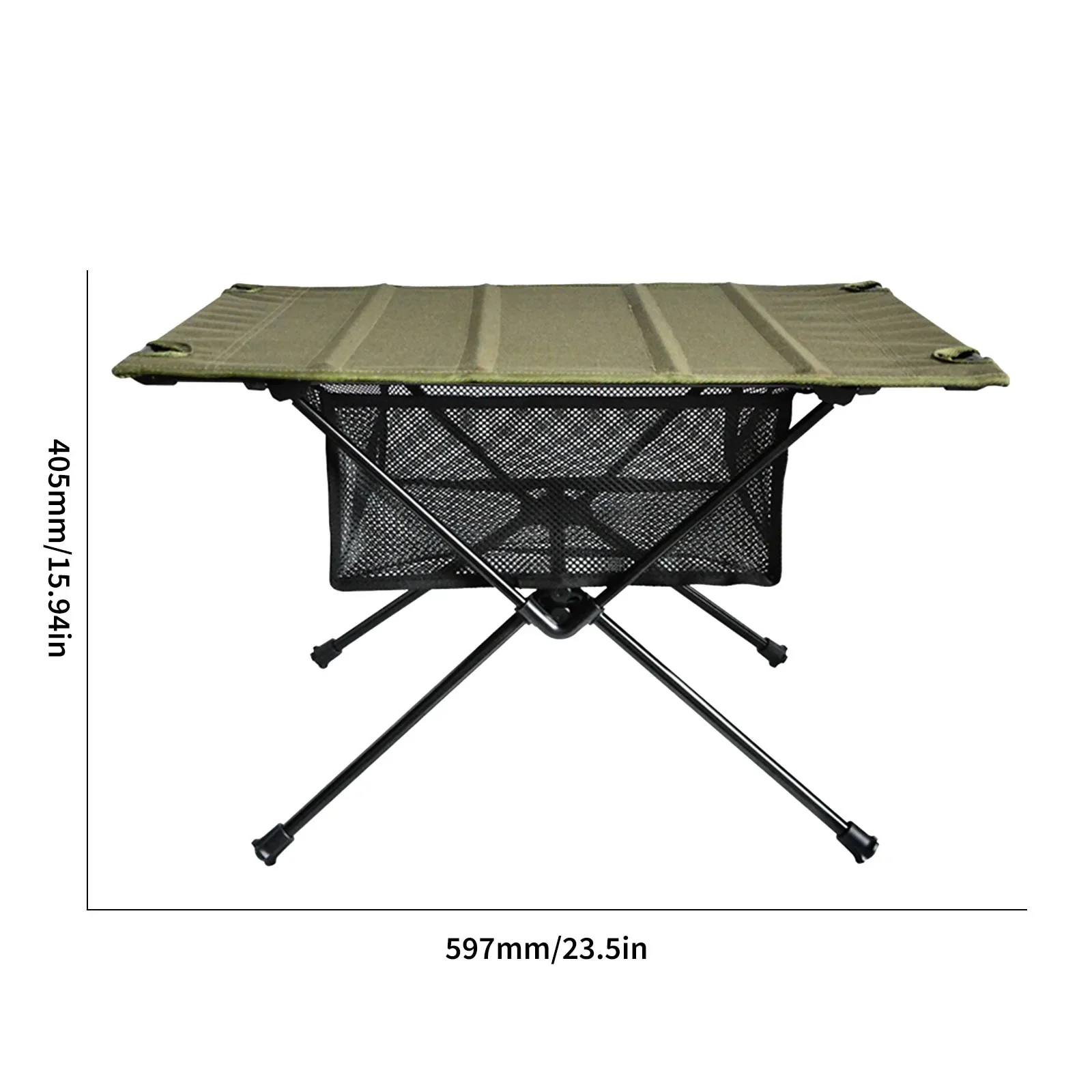 HULIANFU Outdoor Folding Table with Net Pocket Portable Foldable Aluminum Alloy Desk for Picnic Camping Garden Barbecue Desk Table - Deanwangkt