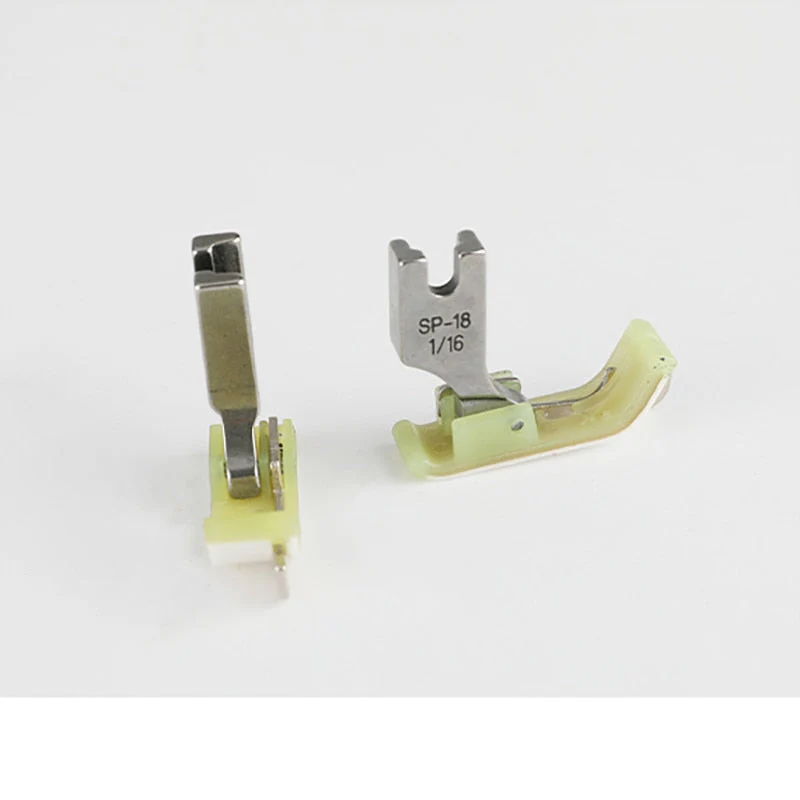 HULIANFU SP-18 Left and Right Side Stop Plastic Presser Foot Flat Plastic Presser Foot with Knife Open Thread Tangent Presser Foot - Deanwangkt