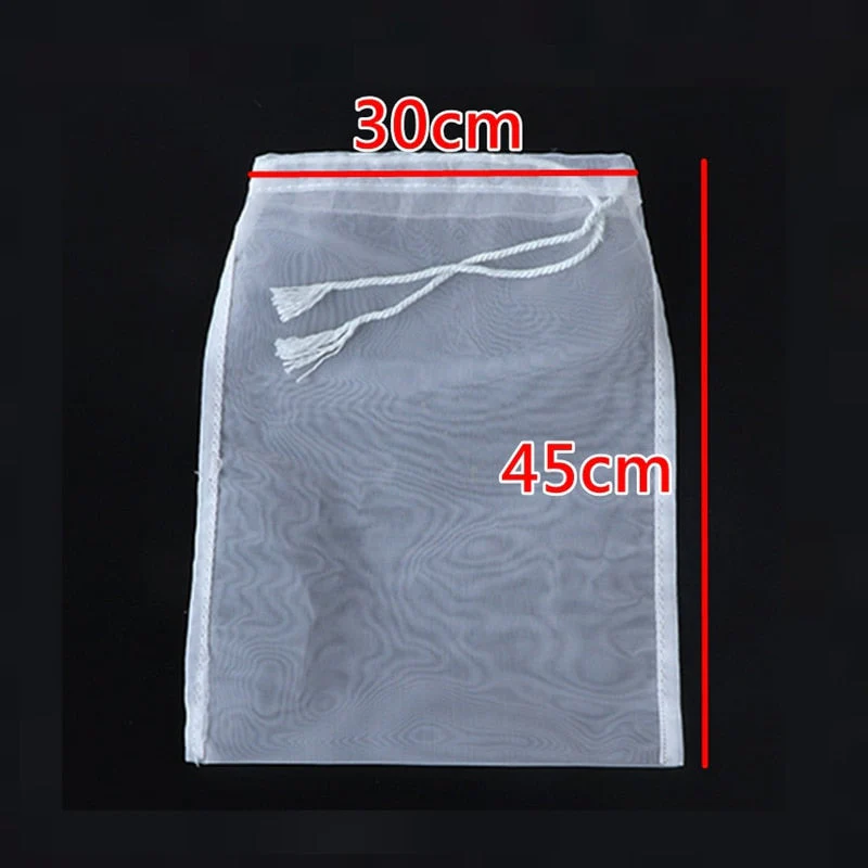 HULIANFU Soy Milk Wine Filter Bag Nut Milk Bag Tea Coffee Oil Yogurt Filter Net Mesh Kitchen Food Reusable Nylon Filter Bags Strainer - Deanwangkt